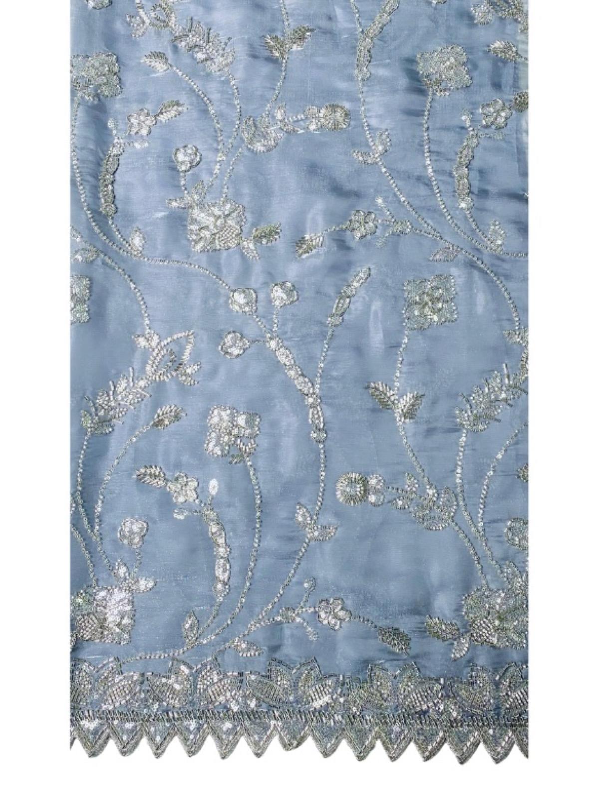 Grey Fancy Korean Turkish Dana Work Suit - Image 2