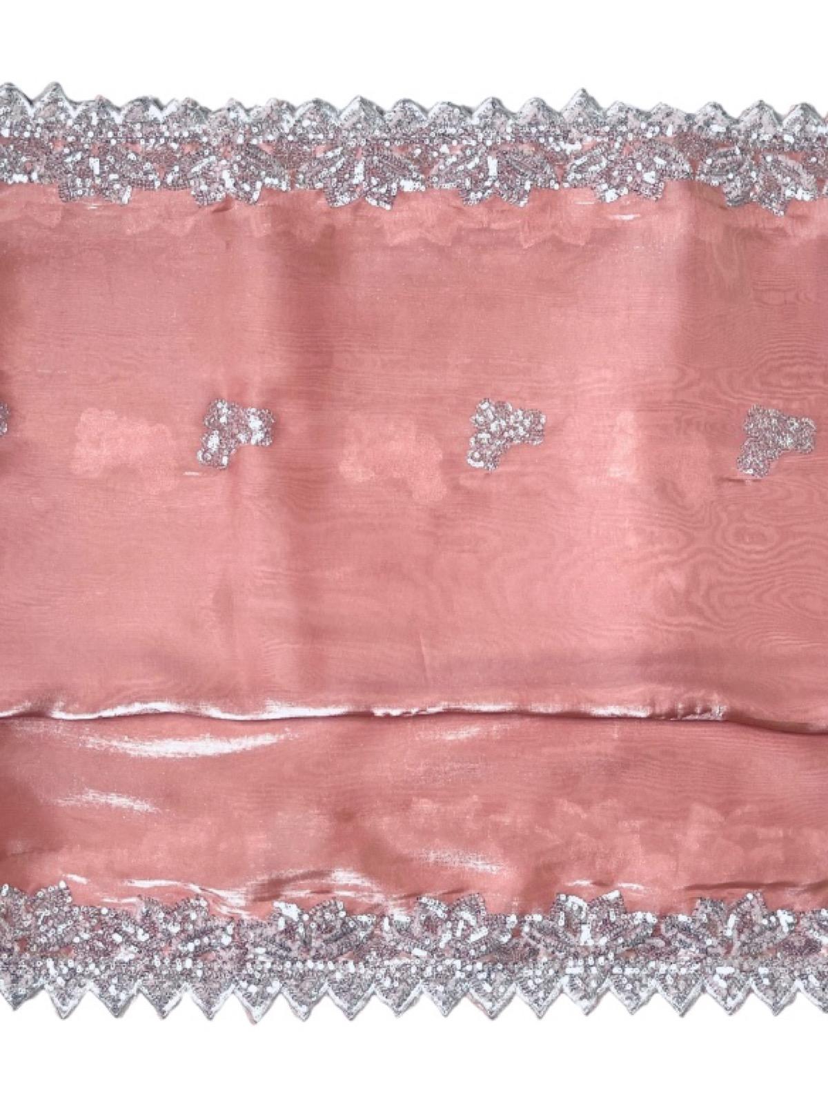 Tea Pink Fancy Korean Turkish Dana Work Suit - Image 4