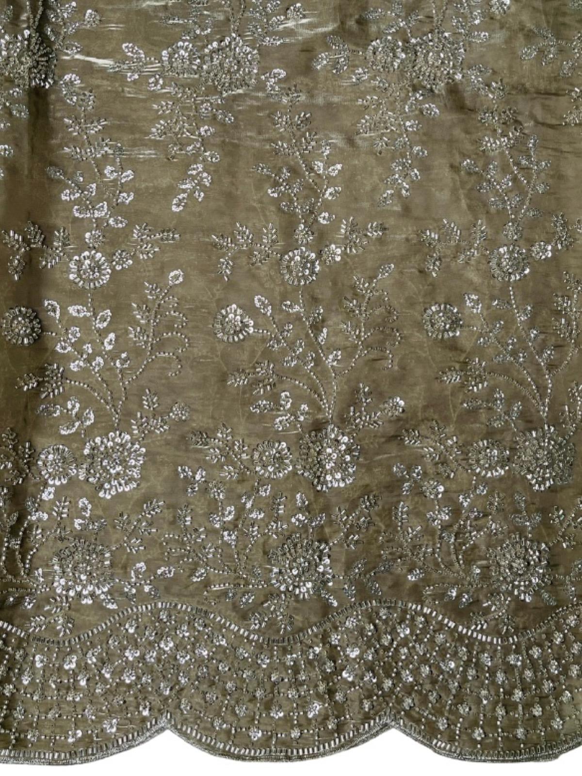 Sage Green Fancy Korean Turkish Dana Work Suit - Image 2