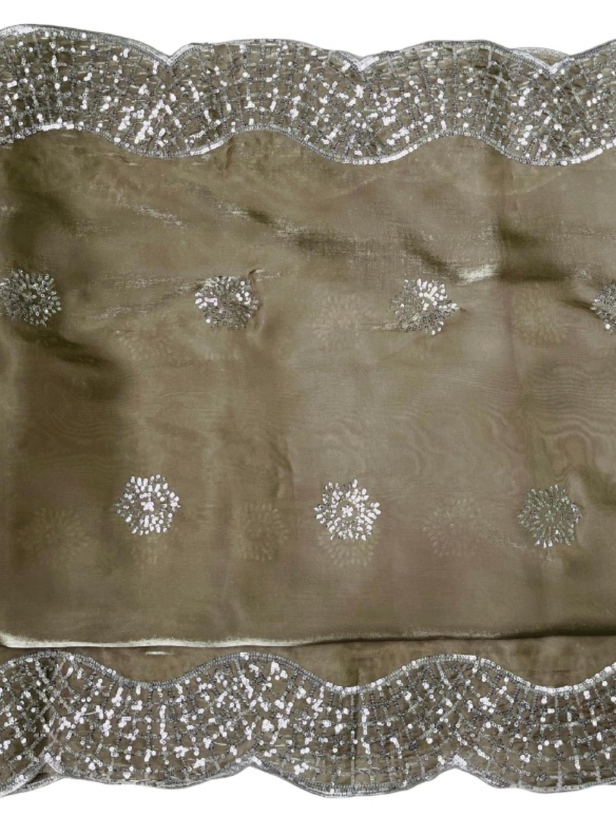 Sage Green Fancy Korean Turkish Dana Work Suit - Image 4