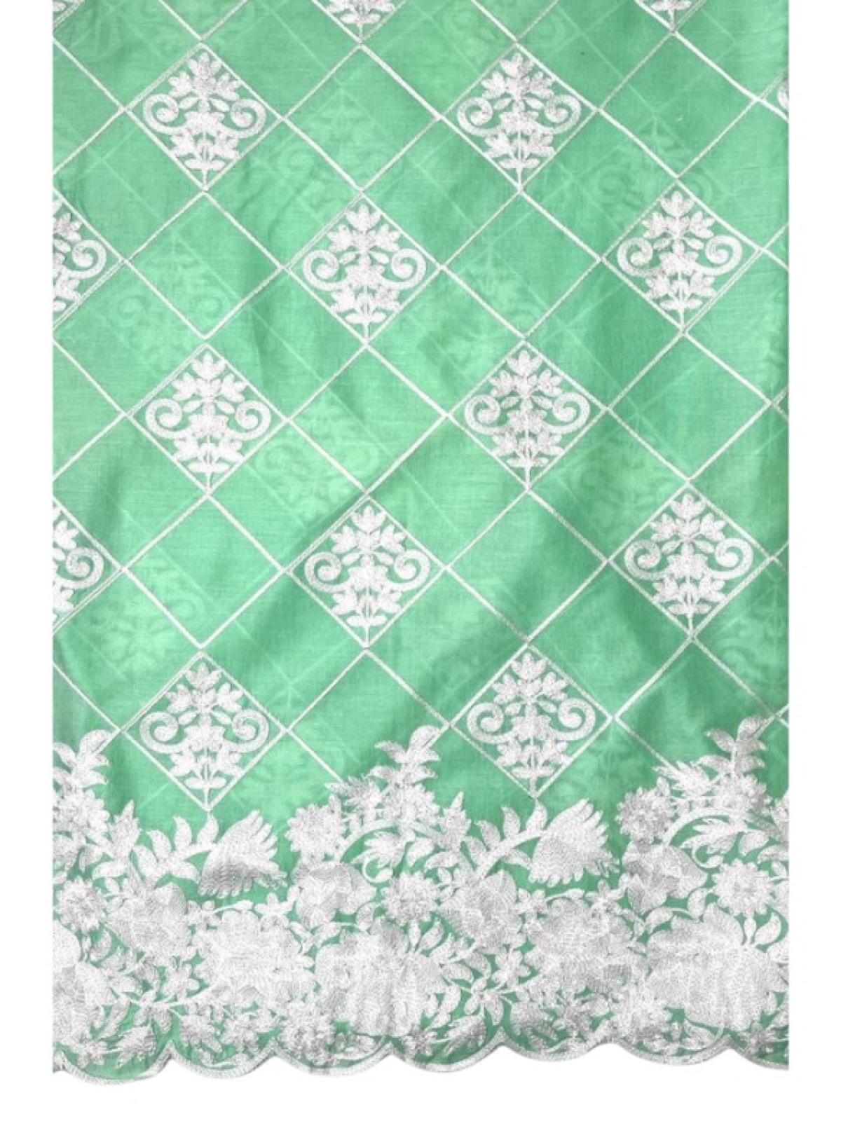 Green Embroidered Shirt Unstitched - Image 2