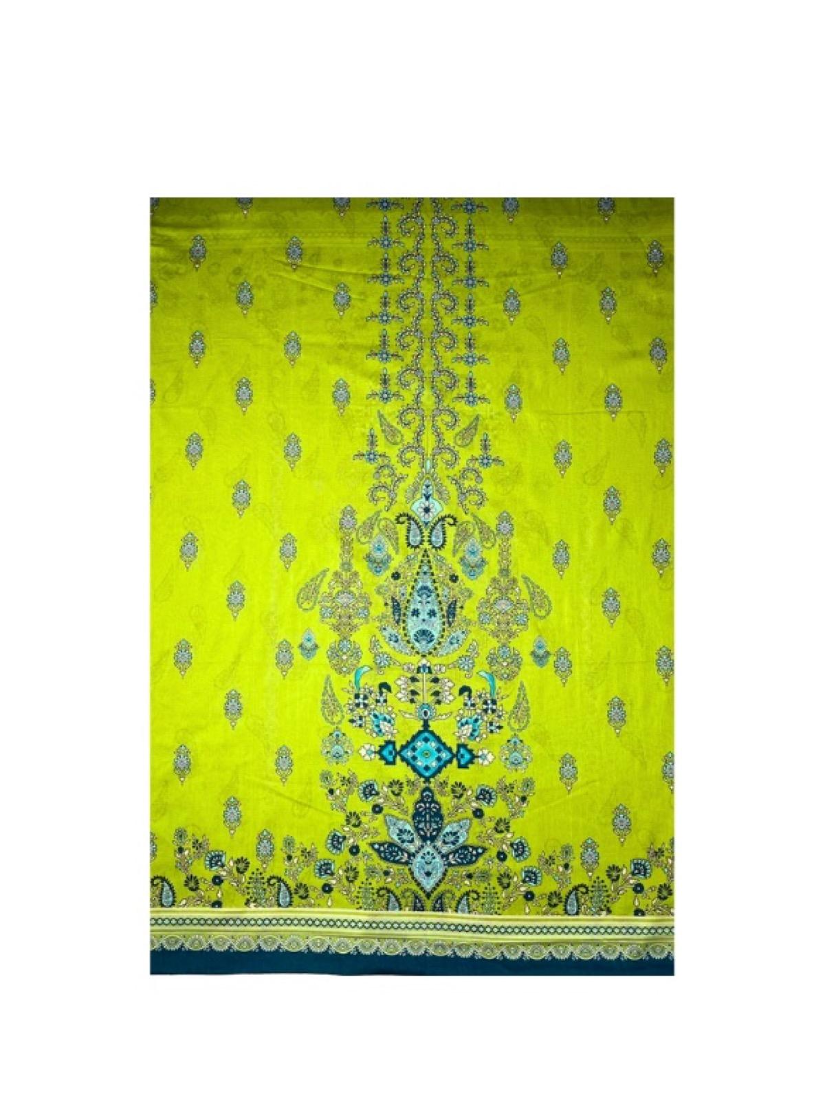 Safa Noor Parrot Green Unstitched Suit - Image 3