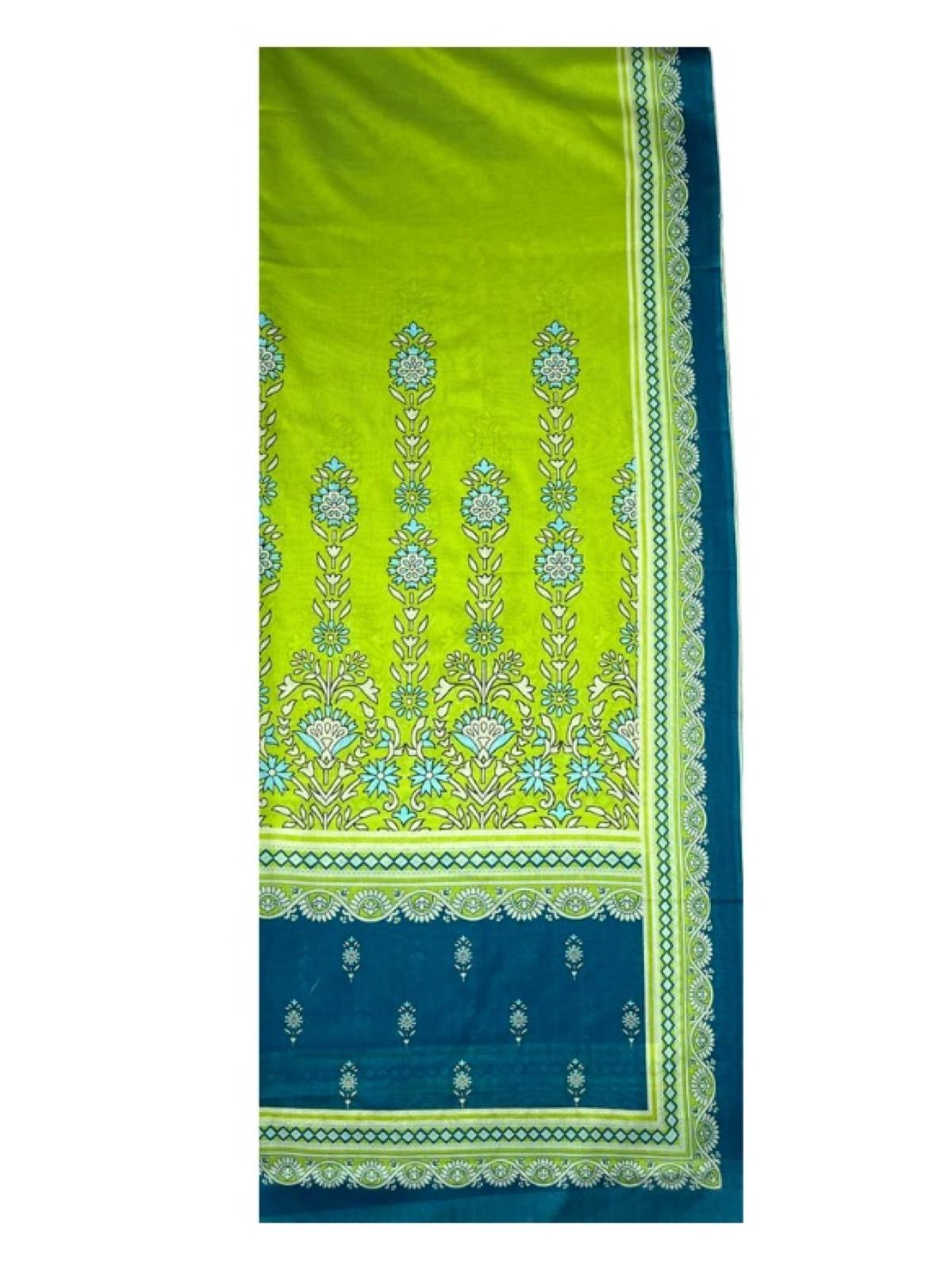 Safa Noor Parrot Green Unstitched Suit - Image 6