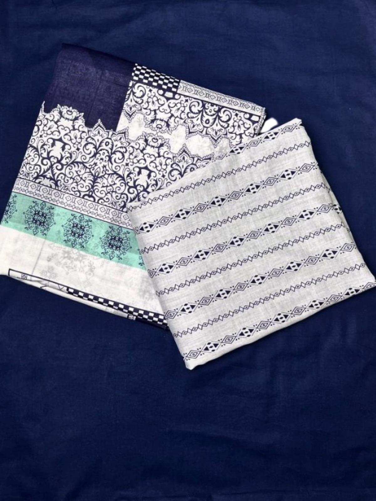 Classic Lawn Blue & White